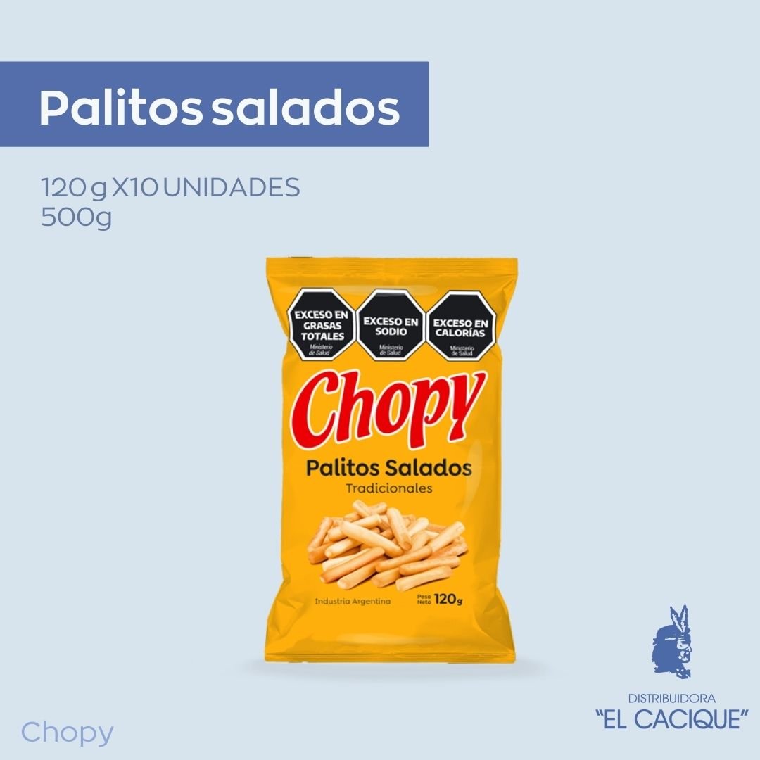 PALITOS SALADOS 10 X 120 GRS. CHOPY