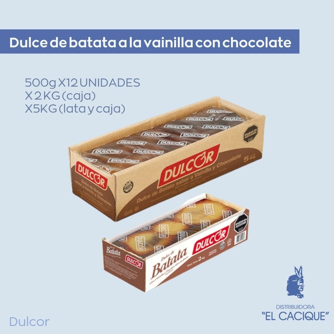 D.BATATA.C/CHOC.X 5 KG. DULCOR(caja)