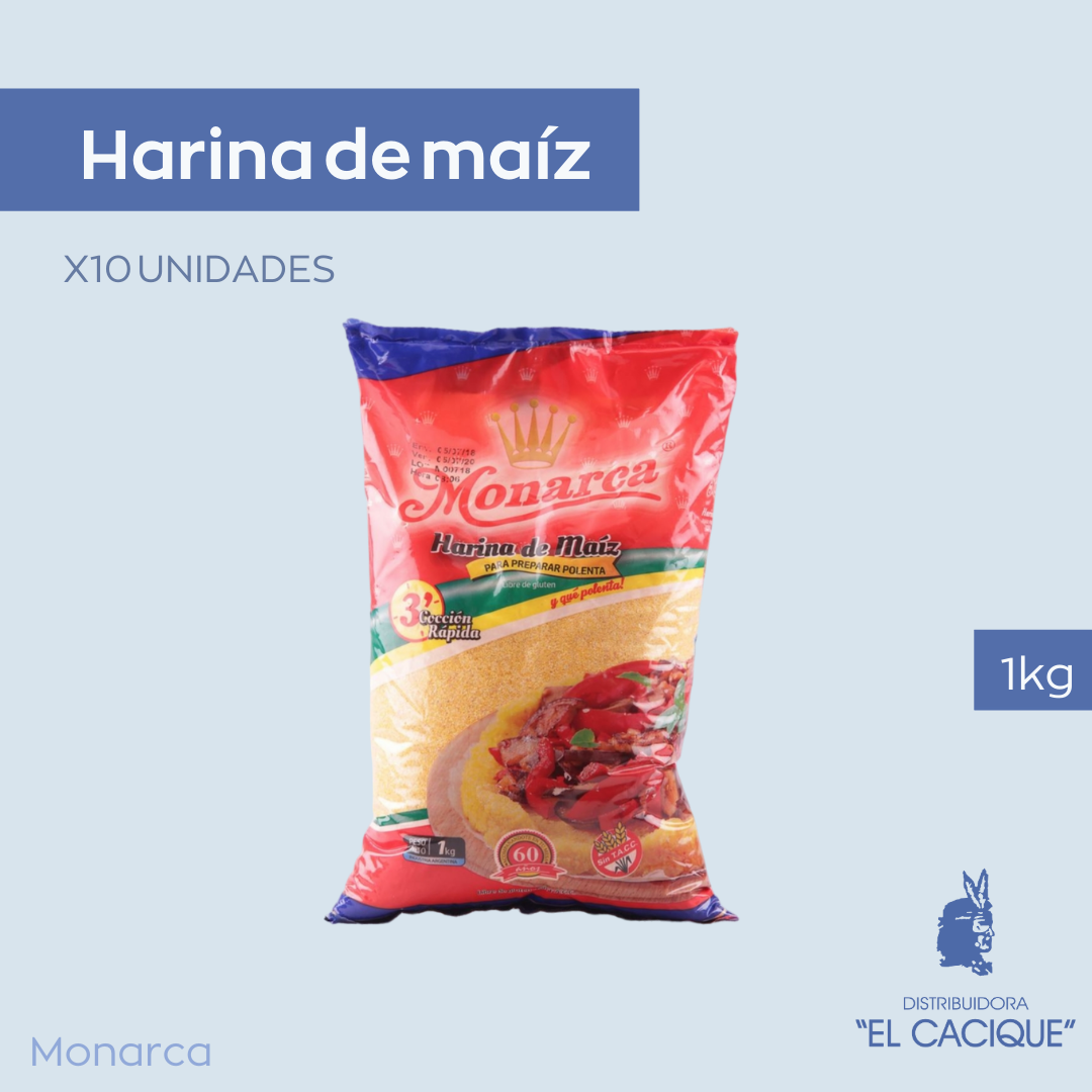 HARINA DE MAIZ (10X 1 KG.) MONARCA