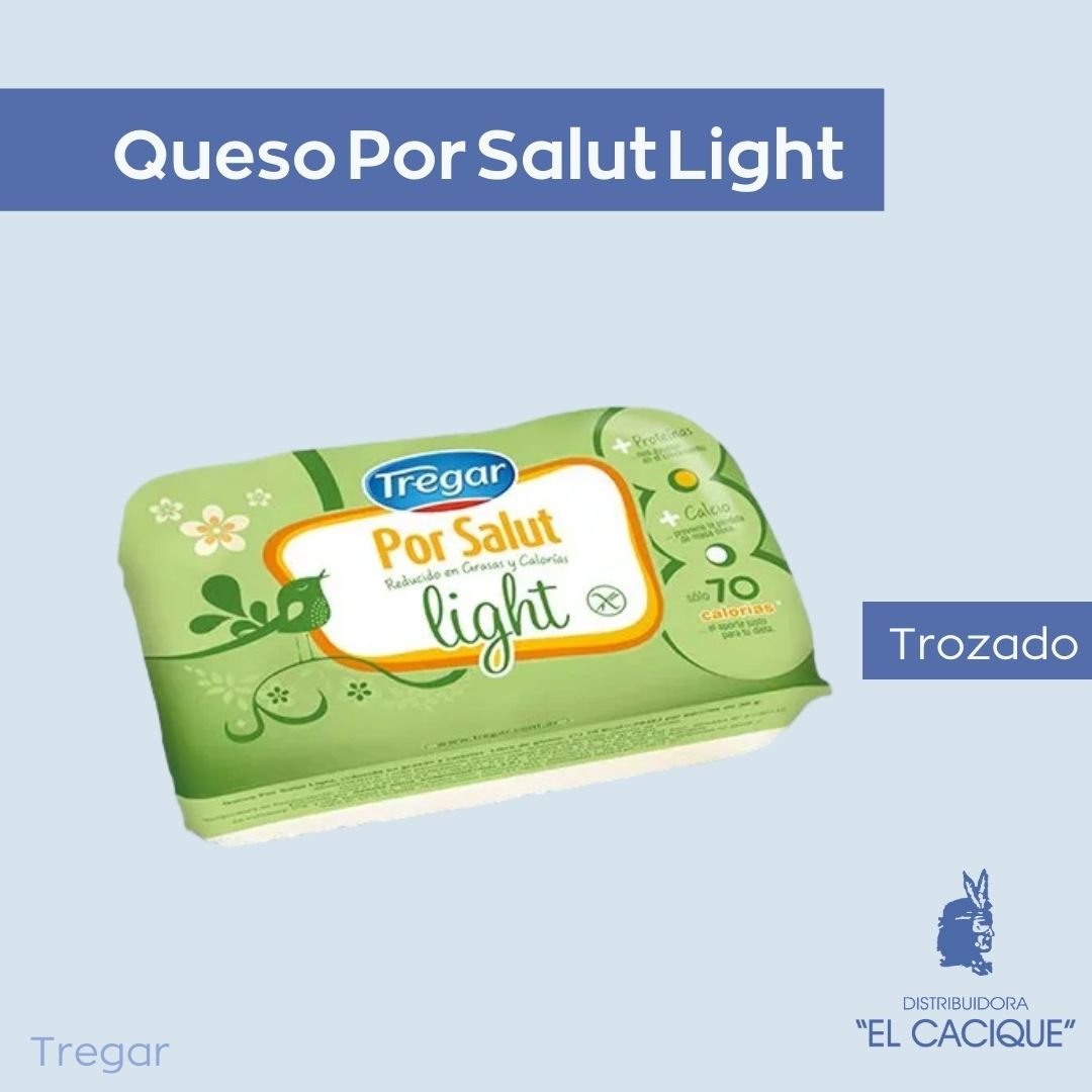 QUESO Por Salut  Light Trozado. x 12 Un. Tregar