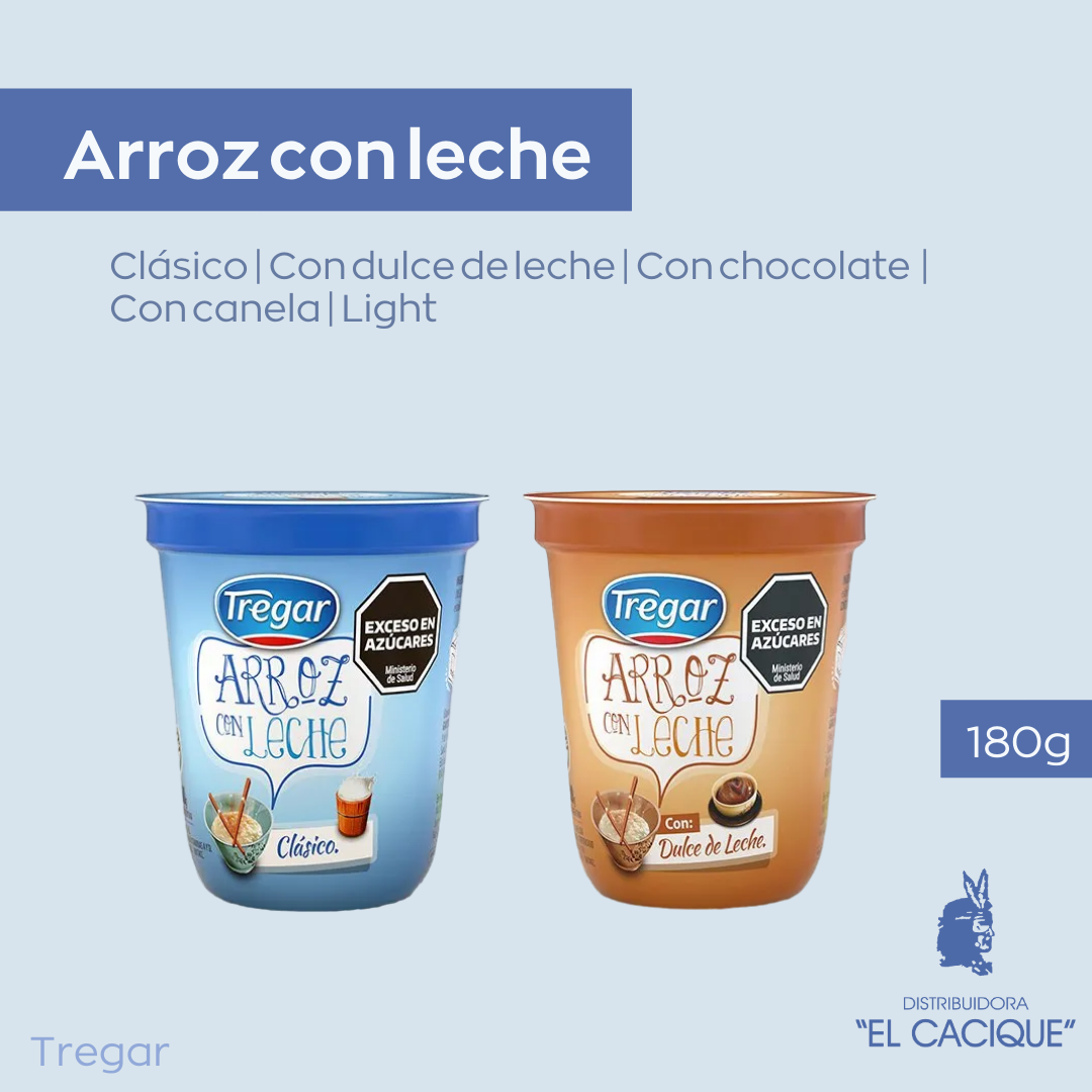 ARROZ C/LECHE C/CHOC. X 180GRS. TREGAR
