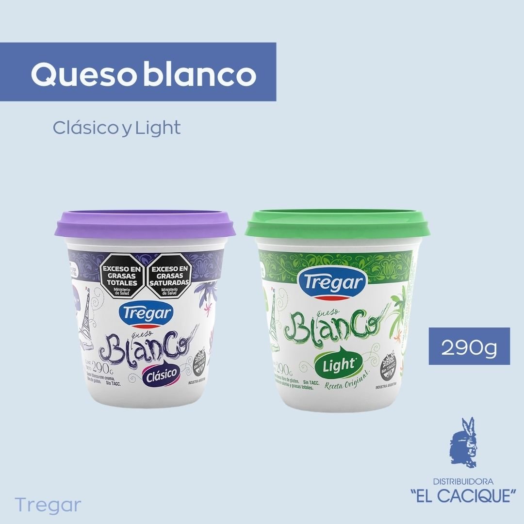 QUESO BLANCO LIGTH 12 X 290 GRS. TREGAR
