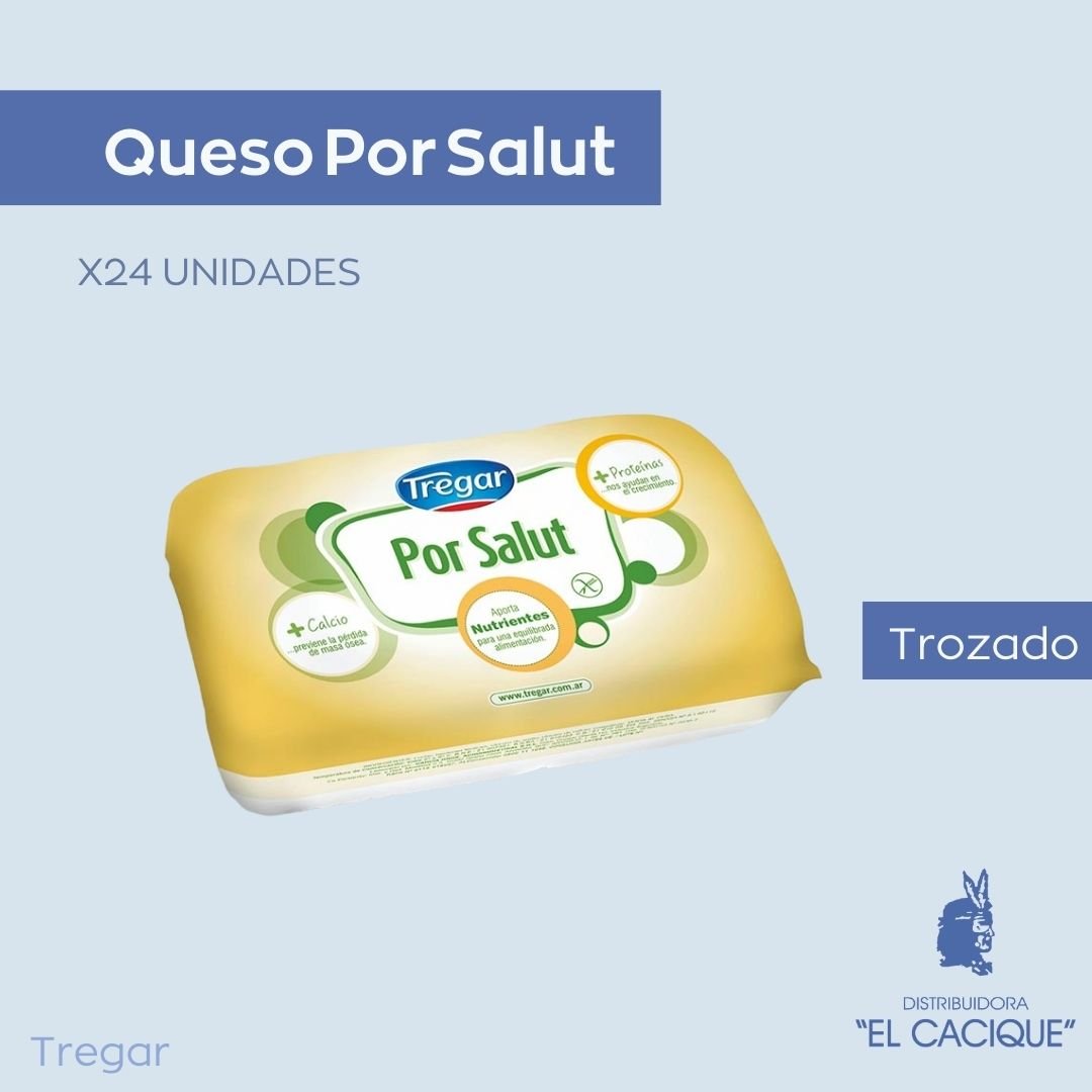 QUESO POR SALUT TROZADO TREGAR X 24 PORC.