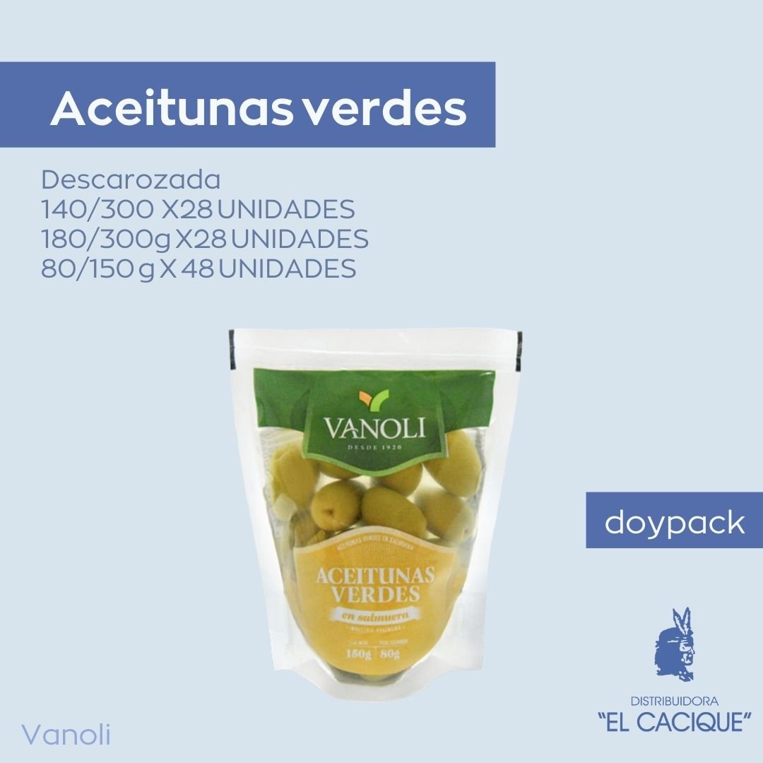 Aceituna Vde. Vanoli 48 x 80/150 Gr Doypack
