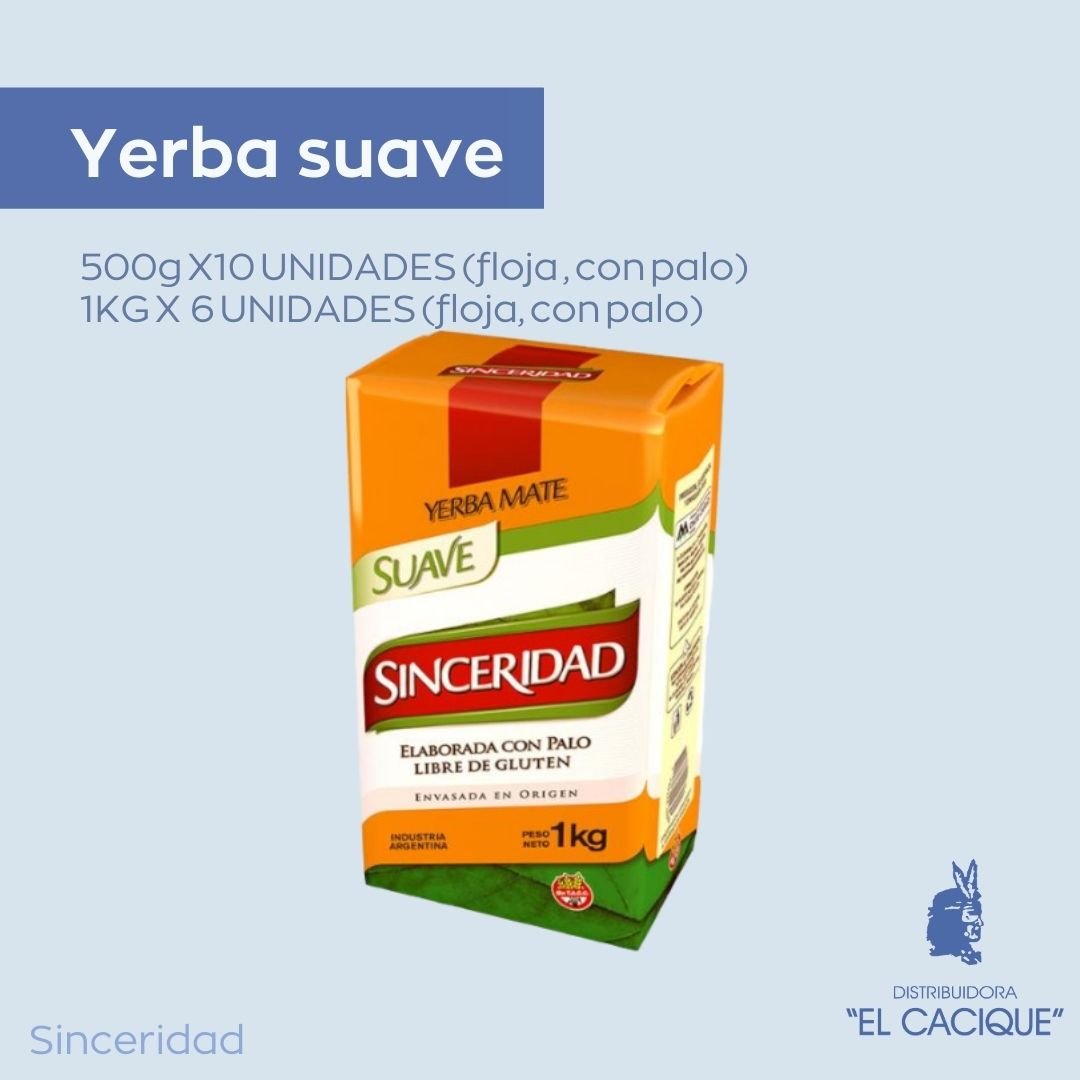 YERBA SINCERIDAD C/P 10 x 500 Grs.flojo
